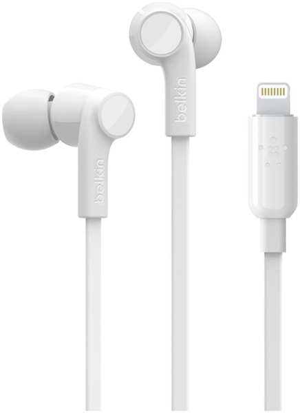 Наушники Belkin Soundform Headphones with Lightning Connector белый (G3H0001btWHT) 971000004670698