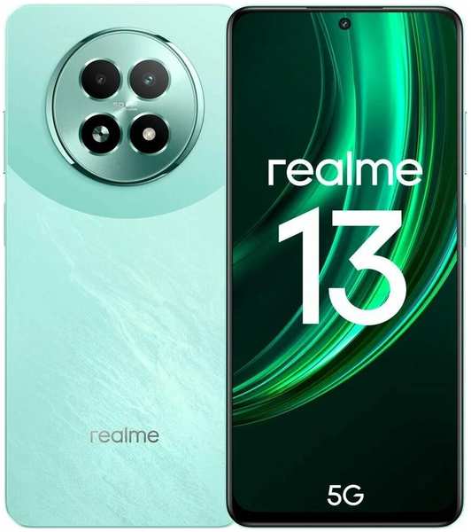 Телефон Realme 13 5G 12/256Gb зеленый (RMX3951) 971000006908698