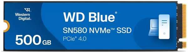 SSD накопитель Western Digital BLUE SN580 M.2 2280 500GB (WDS500G3B0E) 971000008897698