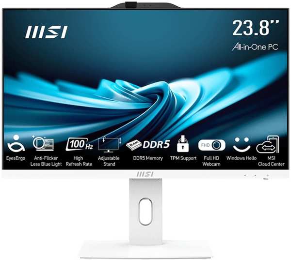 Моноблок MSI PRO AP242P 14M i5 14400(2.5Ghz)/8192Mb/256SSDGb/DOS White (9S6-AE0622-825) 971000008921698