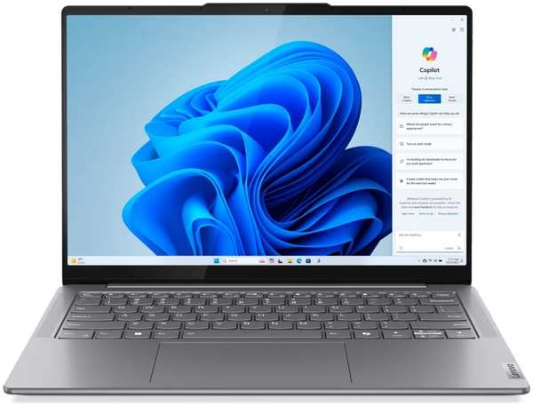 Ноутбук LENOVO Yoga Slim 7 14IMH9 Ultra 7-155H/RAM 16Гб/SSD 1Тб/Win 11 Home серый (83CV0047IN) 971000013410698