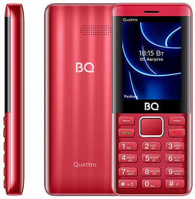 Телефон BQ 2453 Quattro Red 971000017266698