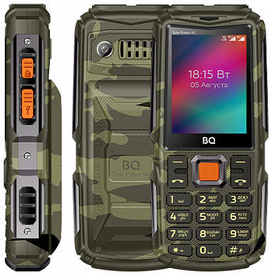 Телефон BQ 2410L Tank Power 4G Camouflage/Gunmetal 971000017285698