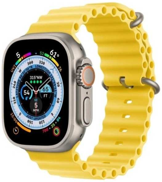 Умные часы Apple Watch 8Ultra GPS + Cellular 49мм Титановый корпус/ремешок желтый (MNH93LL/A) 971000018187698