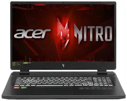 Ноутбук Acer Nitro AN17-41-R8P3 Ryzen 7 7735HS/16Gb/1Tb SSD/4050 6Gb/noOS (NH.QL1CD.001)