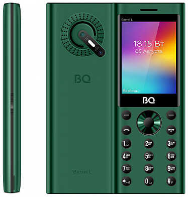 Телефон BQ 2458 Barrel L Green/Black 971000023315698