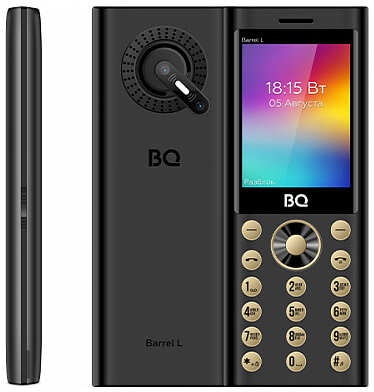 Телефон BQ 2458 Barrel L Black/Gold 971000023319698