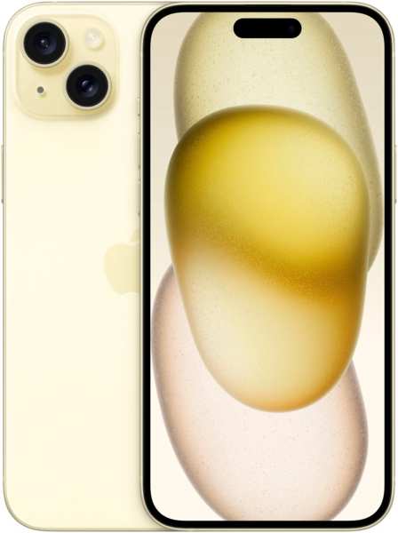 Телефон Apple iPhone 15 Plus (A3096) 256Gb желтый (MVJL3CH/A) 971000024658698