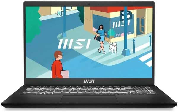Ноутбук MSI Modern 15 H B13M-096XRU i5 13420H 16Gb SSD512Gb Intel Iris Xe graphics Free DOS black (9S7-15H411-096) 971000025736698