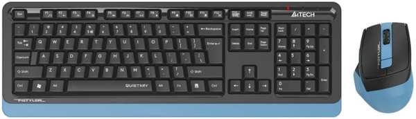 Комплект мыши и клавиатуры A4Tech Fstyler FGS1035Q черный/синий 971000026309698