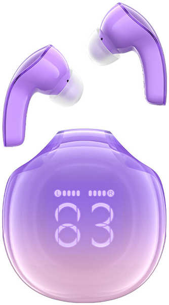 Наушники Acefast T9 Crystal color (Air) фиолетовый виноград (AF-T9-GP) 971000026944698