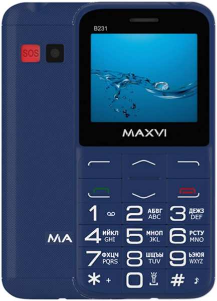 Телефон Maxvi B231 Blue 971000027978698