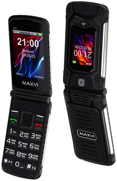 Телефон Maxvi E10 Black 971000027979698