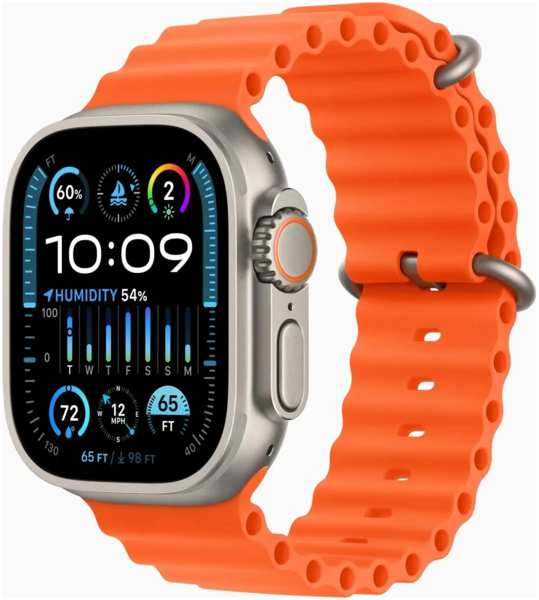 Умные часы Apple Watch Ultra 2 (A2987) 49мм титан/оранжевый (MREH3LW/A) 971000028349698