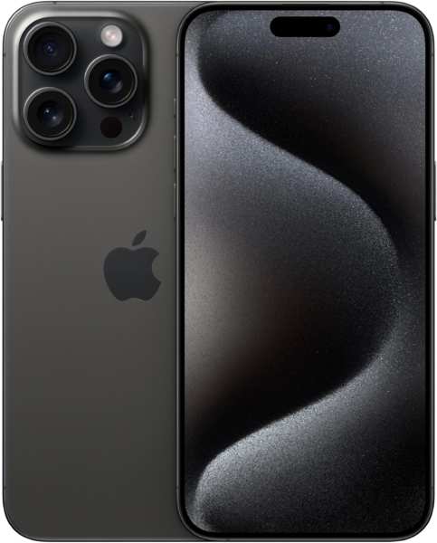 Телефон Apple iPhone 15 Pro Max (A3105) 1Tb черный (MU6Y3J/A) 971000028380698