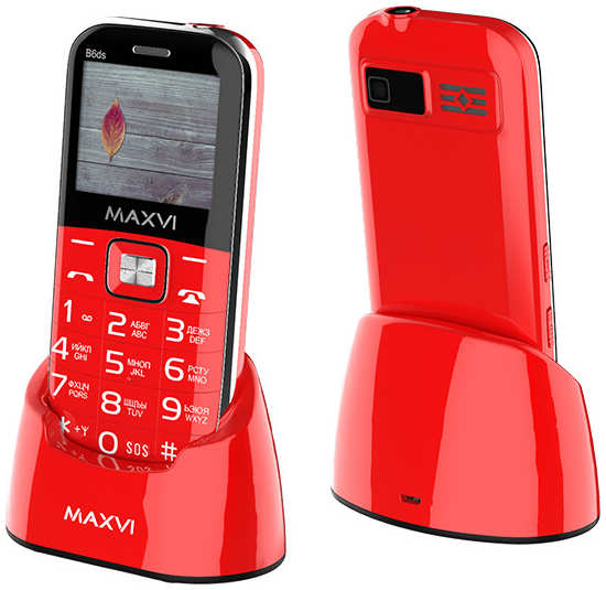 Телефон Maxvi B6ds Red 971000029621698