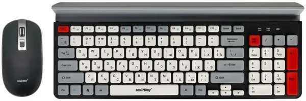Комплект мыши и клавиатуры SmartBuy SBC-201359AG-KW черно-серо-белый 971000029744698