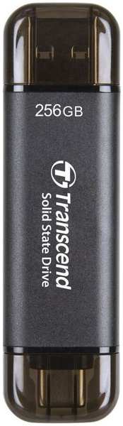 Внешний жесткий диск Transcend USB-C 256Gb серый (TS256GESD310C) 971000040373698