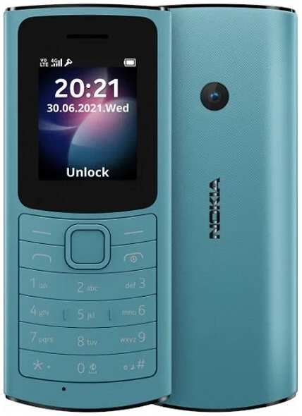 Телефон Nokia 110 4G DS BLUE (TA-1543) 971000041870698