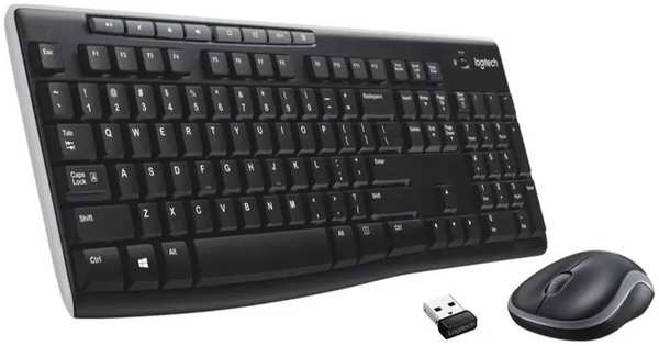 Комплект мыши и клавиатуры Logitech MK270 черный/черный (920-004509) 971000042360698
