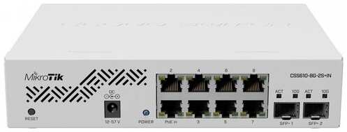 Коммутатор MikroTik CSS610-8P-2S+IN