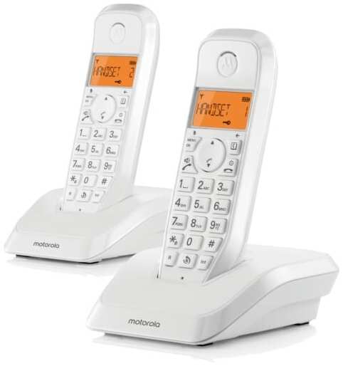 Радиотелефон Motorola Dect S1202 белый АОН 971000043892698