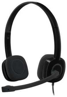 Компьютерная гарнитура Logitech Headset H151 Stereo black (981-000590) 971000045036698
