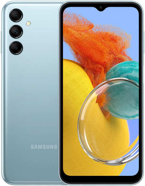 Телефон Samsung Galaxy M14 4/64Gb голубой (SM-M146B) 971000047380698