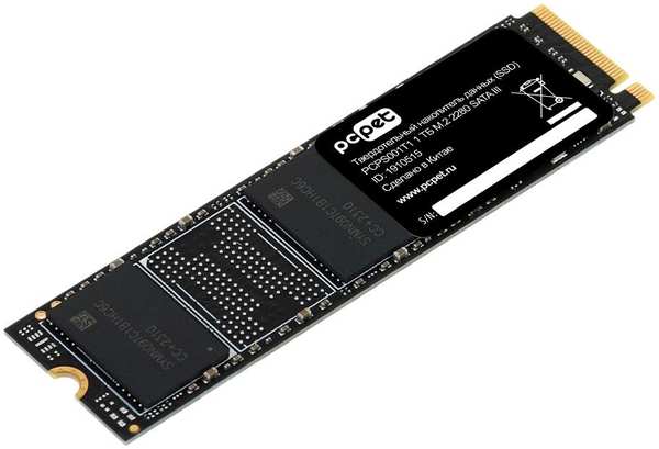 SSD накопитель PC PET M.2 2280 OEM SATA III 1Tb (PCPS001T1) 971000048830698