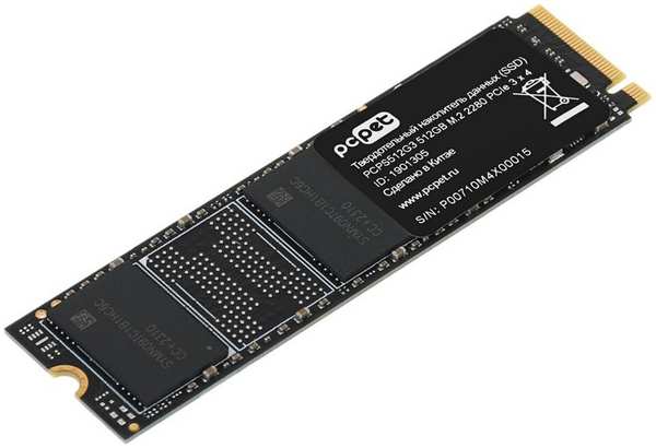 SSD накопитель PC PET M.2 2280 OEM 512Gb (PCPS512G3) 971000048831698