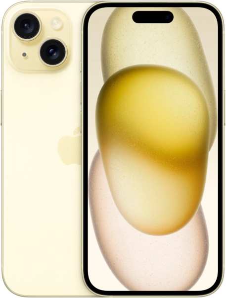 Телефон Apple iPhone 15 (A3092) 256Gb желтый (MTLL3CH/A) 971000062113698