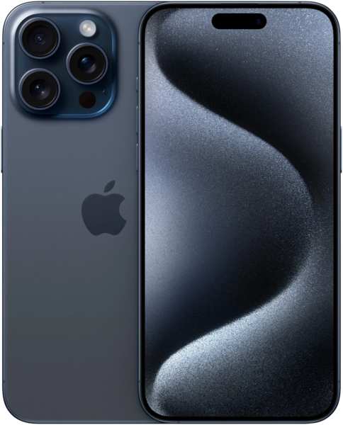 Телефон Apple iPhone 15 Pro Max (A3105) 512Gb синий титан (MU6X3J/A) 971000063467698