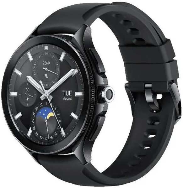 Умные часы Xiaomi Watch 2 Pro Black Case with Black Fluororubber Strap (M2234W1/BHR7211GL) 971000063509698