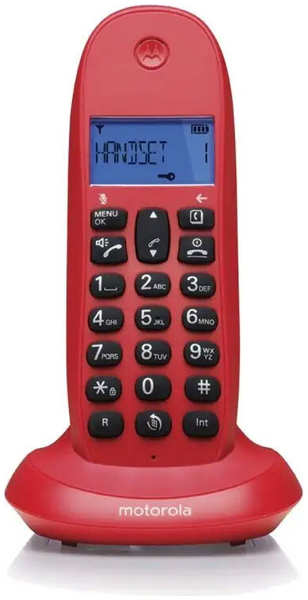 Радиотелефон Motorola Dect C1001LB+ красный 971000063912698