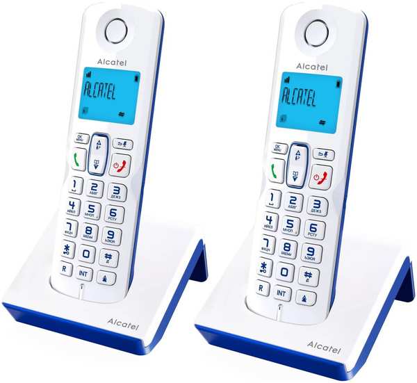 Радиотелефон Alcatel S230 Duo ru white (2шт) 971000063916698