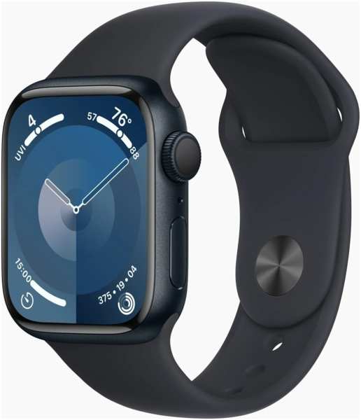 Умные часы Apple Watch Series 9 (A2980) 45мм темная ночь (MR9A3ZP/A) 971000064503698