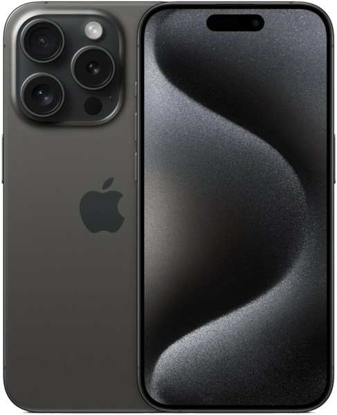 Телефон Apple iPhone 15 Pro (A3104) 128Gb черный титан (MTQ43ZA/A) 971000064595698