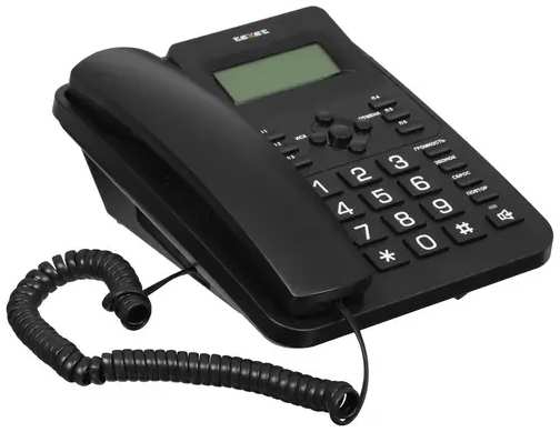 Проводной телефон TeXet TX-264 черный 971000066363698
