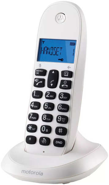 Радиотелефон Motorola Dect C1001СB+ белый АОН 971000070626698