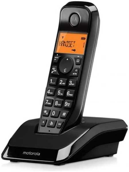 Радиотелефон Motorola Dect S1201 черный АОН 971000070627698