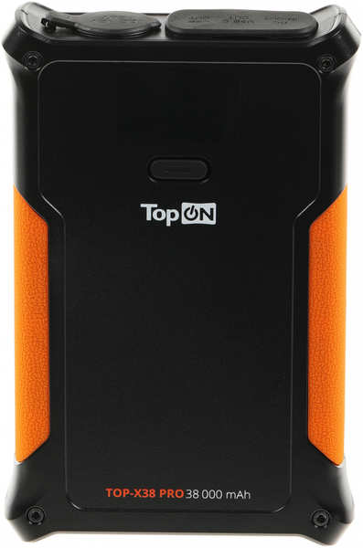 Внешний аккумулятор Topon TOP-X38PRO 38000мAч черный/оранжевый (103362) 971000073389698
