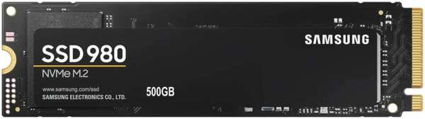 SSD накопитель Samsung 980 500ГБ, M.2 2280 (MZ-V8V500B/AM)