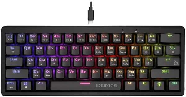 Клавиатура Defender DEIMOS GK-303 RU RGB (45303)