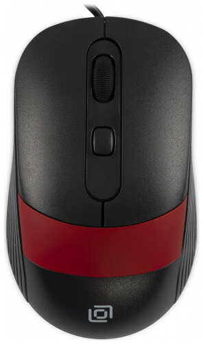 Компьютерная мышь Oklick 310M черный/красный 971000074286698