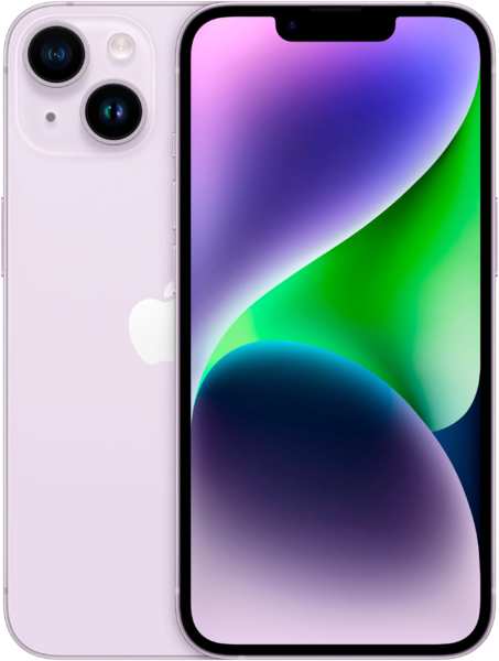 Телефон Apple iPhone 14 (A2884) 128Gb фиолетовый (MVUR3CH/A) 971000074427698