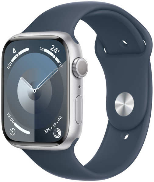 Умные часы Apple Watch Series 9 (A2978)41мм серебристый/синий (MR913ZP/A) 971000074433698