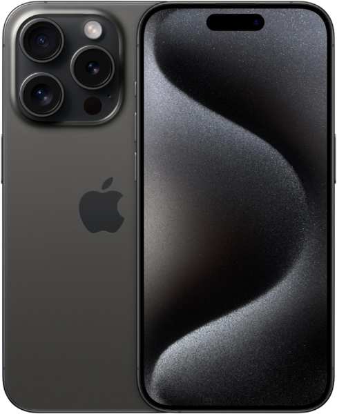 Телефон Apple iPhone 15 Pro (A3104) 128Gb черный (MV913CH/A) 971000076581698