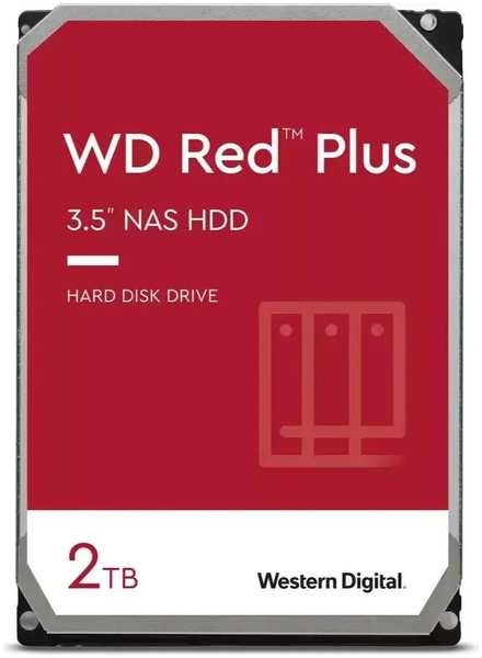 Жесткий диск Western Digital NAS Red Plus SATA-III 2TB (WD20EFPX) 971000077397698