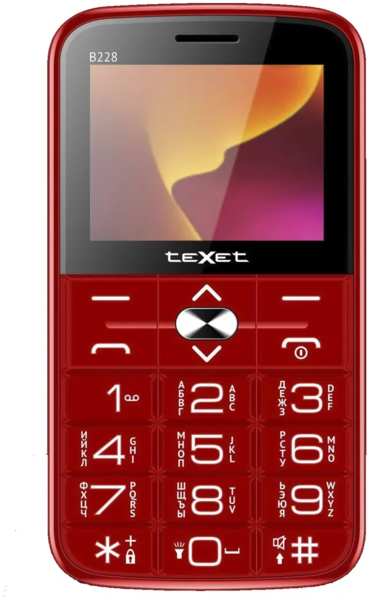 Телефон TeXet TM-B228 Red 971000077821698
