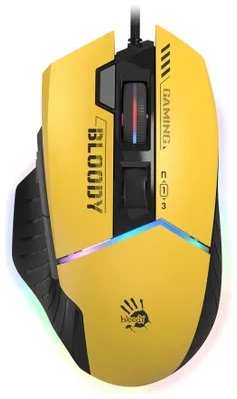 Компьютерная мышь A4Tech Bloody W95 Max Sports желтый/серый 971000077920698
